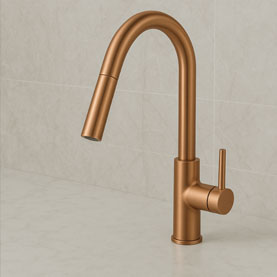 ברזים למטבח רוז גולד