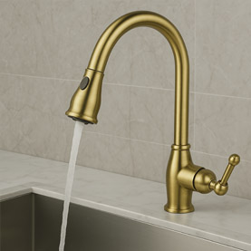 ברזים למטבח זהב