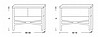 ארון אמבטיה עם כיור מונח Beth flat