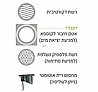 מכסה לקופסת ביקורת 10X10 ניקל מבריק, Master Drain
