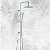 מוט פינוק למקלחת שחור מט Roma Brass