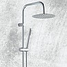 מוט פינוק למקלחת שחור מט Roma Brass