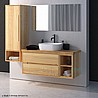 ארון אמבטיה תלוי Loria Plus Wood