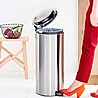 פח אשפה למטבח BRABANTIA פדל 30 ליטר מוברש