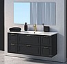 ארון אמבטיה תלוי עם כיור אינטגרלי רוחב 150 ס