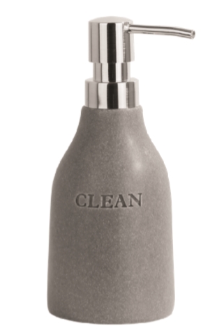 דיספנסר לסבון נוזלי מונח אפור Clean דיספנסר לסבון נוזלי מונח אפור Clean