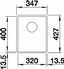 כיור מטבח Blanco סבליין דגם F-320 רוחב 32|עומק 40