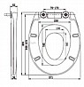 מושב אסלה לבן עם מושב נוסף לילדים