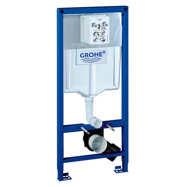 מיכל הדחה סמוי דו כמותי גבוה לקיר גבס GROHE כולל לחצן מיכל הדחה סמוי דו כמותי גבוה לקיר גבס GROHE כולל לחצן
