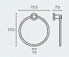 טבעת למגבת רוז גולד Round