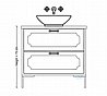 ארון אמבטיה עומד 60 ס