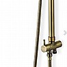 מוט פינוק ברונזה רטרו עם מזלף טלפון BRASS