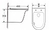 אסלה תלויה לבן Rimless Como