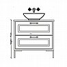 ארון אמבטיה עומד 110 ס