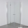 מקלחון 80X80 דלת נפתחת פנימה והחוצה ודלת הרמוניקה לוס אנג'לס