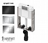 מיכל הדחה לקירות בלוקים חמת עם מבחר לחצנים TECEbase