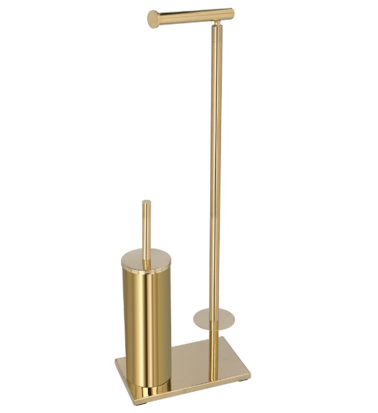 מעמד לנייר טואלט Brass ברונזה עם מברשת אסלה מעמד לנייר טואלט Brass ברונזה עם מברשת אסלה