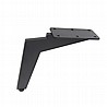 רגל ברזל מתכווננת שחור מט במבחר גבהים