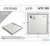 אגנית אקרילית 80X90