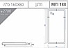 אגנית 150X80
