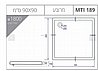 אגנית למקלחון מלבנית 90X90 אורבן - MTI-189