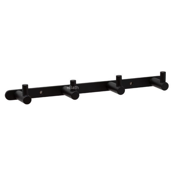 קולב מגבות 4 מתלים שחור מט BLACK TOP קולב מגבות 4 מתלים שחור מט BLACK TOP