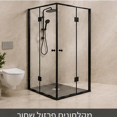 מקלחונים פרזול שחור