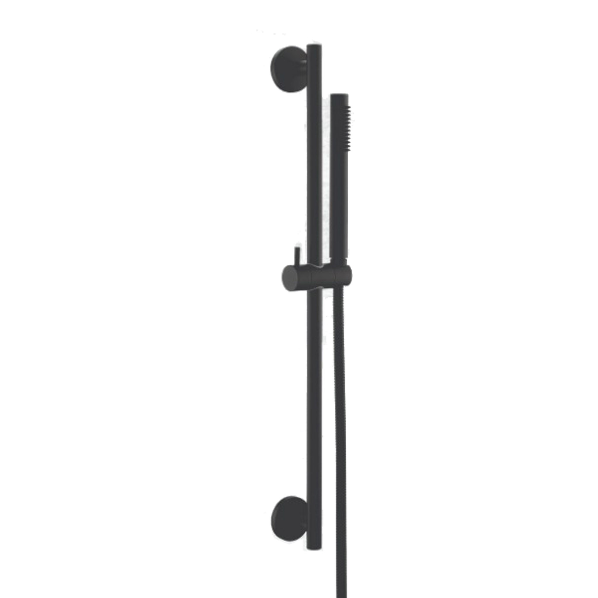 מוט רחצה צבע שחור מט עם צינור ומזלף BRASS מוט רחצה צבע שחור מט עם צינור ומזלף BRASS