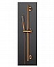 מוט רחצה צבע זהב מט עם צינור ומזלף BRASS