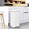 פח אשפה למטבח לבן מרובע 30 ליטר Pedal bin