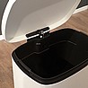 פח אשפה למטבח לבן מרובע 30 ליטר Pedal bin