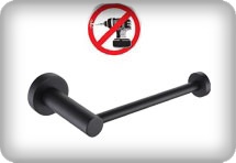 אביזרי אמבטיה בהדבקה שחור מט