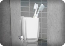 כוס מונח למברשות שיניים