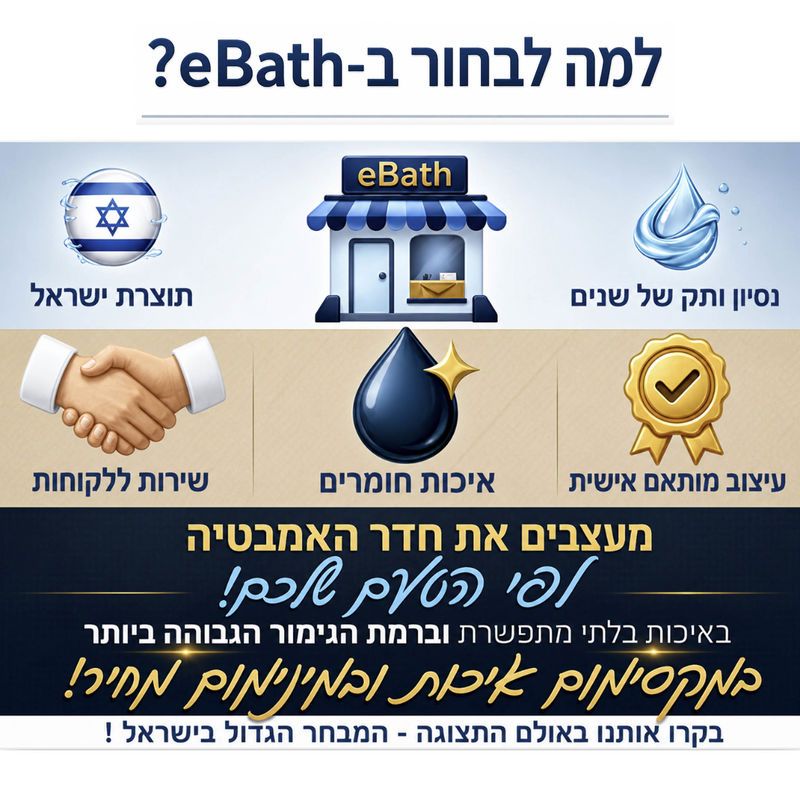ארון אמבטיה דגם ZOHAR מבית eBath